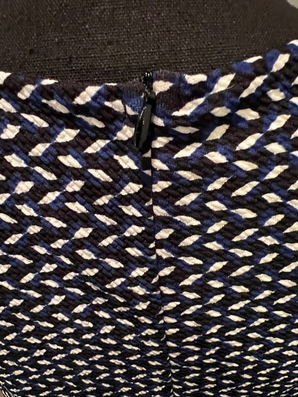 Mystic Black and White Geometric-Print Midi Dress - Picture 6 of 8